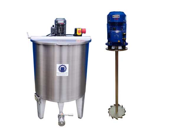 221L stainless steel mixing tank with dissolver
